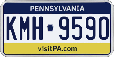 PA license plate KMH9590