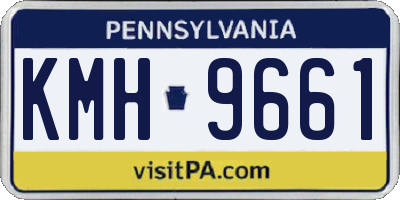 PA license plate KMH9661