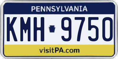 PA license plate KMH9750