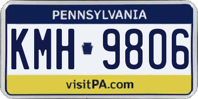 PA license plate KMH9806