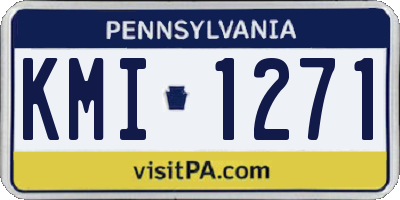 PA license plate KMI1271