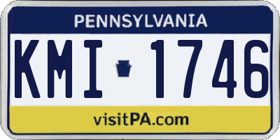 PA license plate KMI1746