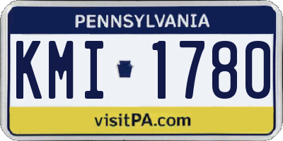 PA license plate KMI1780