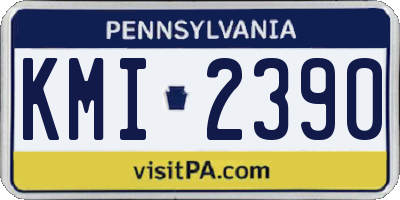 PA license plate KMI2390