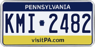 PA license plate KMI2482