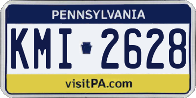 PA license plate KMI2628