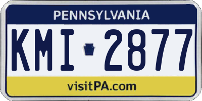 PA license plate KMI2877