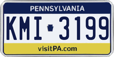 PA license plate KMI3199