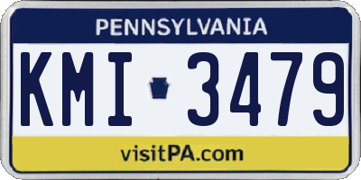 PA license plate KMI3479