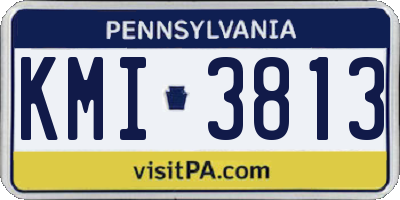 PA license plate KMI3813
