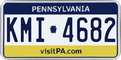 PA license plate KMI4682