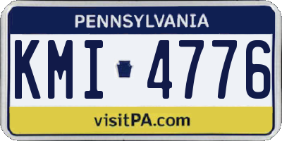 PA license plate KMI4776
