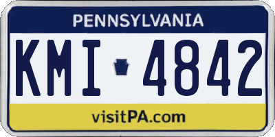 PA license plate KMI4842