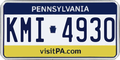 PA license plate KMI4930