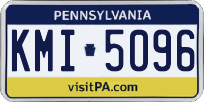 PA license plate KMI5096