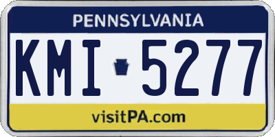 PA license plate KMI5277