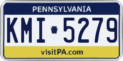 PA license plate KMI5279