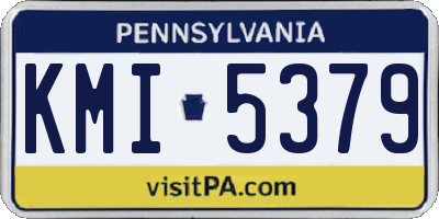 PA license plate KMI5379