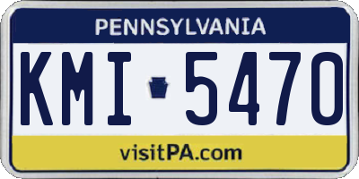 PA license plate KMI5470
