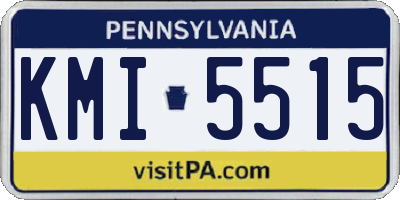 PA license plate KMI5515