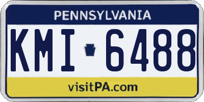 PA license plate KMI6488