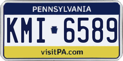 PA license plate KMI6589