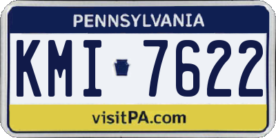 PA license plate KMI7622