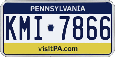 PA license plate KMI7866