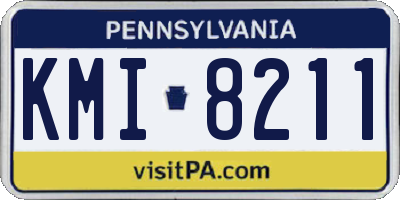 PA license plate KMI8211