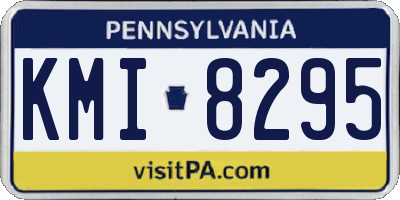 PA license plate KMI8295