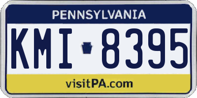 PA license plate KMI8395