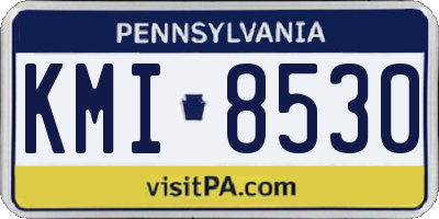 PA license plate KMI8530