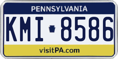 PA license plate KMI8586