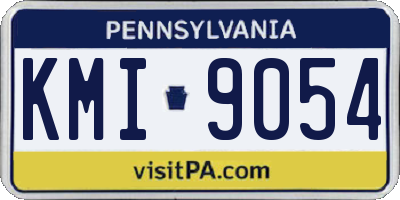 PA license plate KMI9054