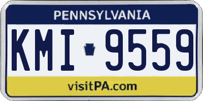 PA license plate KMI9559