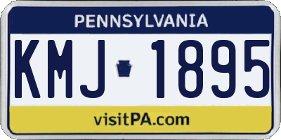 PA license plate KMJ1895