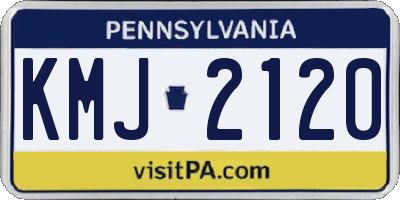 PA license plate KMJ2120