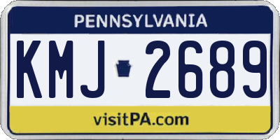 PA license plate KMJ2689