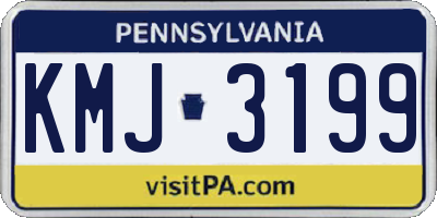 PA license plate KMJ3199