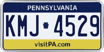 PA license plate KMJ4529