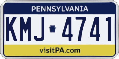 PA license plate KMJ4741