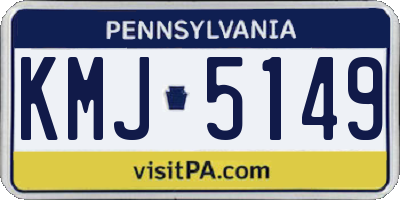 PA license plate KMJ5149