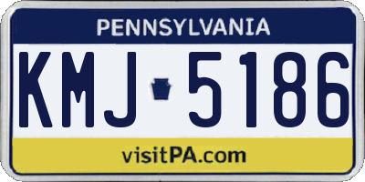 PA license plate KMJ5186
