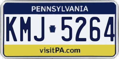 PA license plate KMJ5264