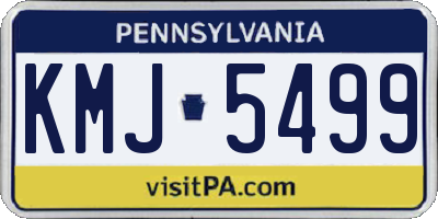 PA license plate KMJ5499
