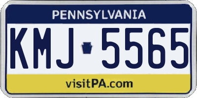 PA license plate KMJ5565