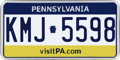 PA license plate KMJ5598