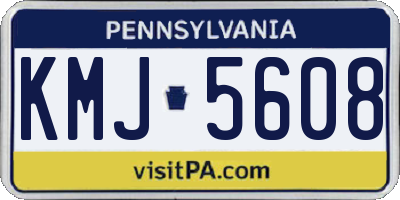 PA license plate KMJ5608