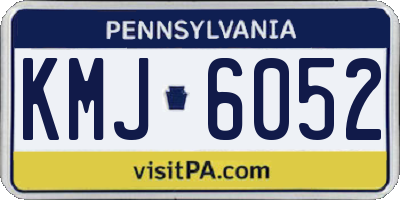 PA license plate KMJ6052