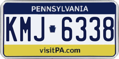 PA license plate KMJ6338
